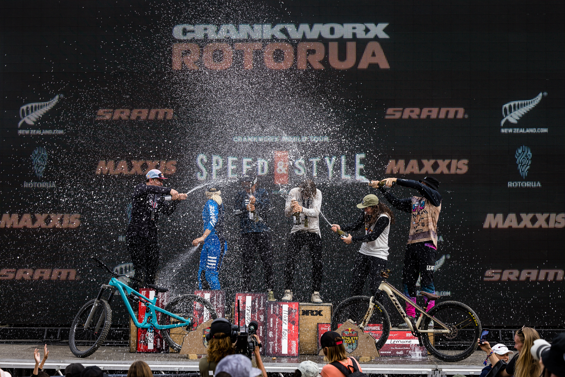 Speed and style podium