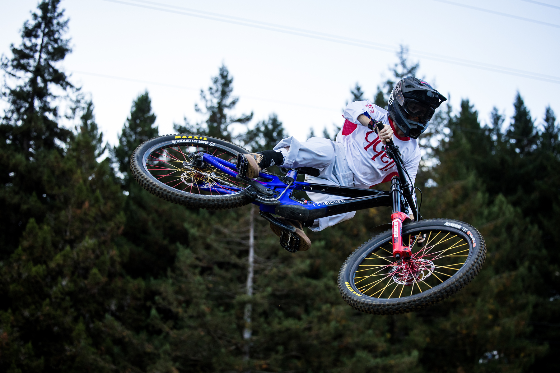 Vinny whipping her bike