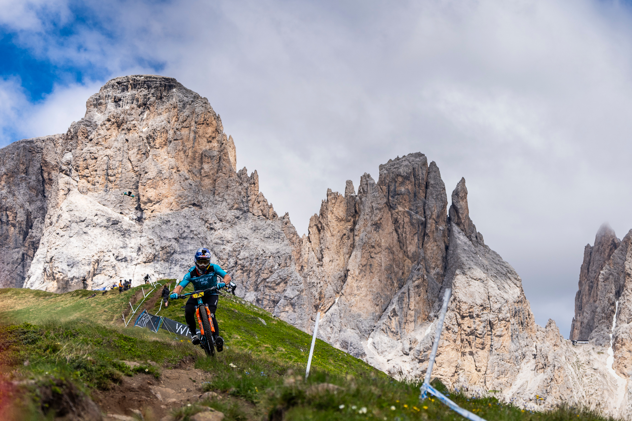 Richie riding down the fifth EDR tracks