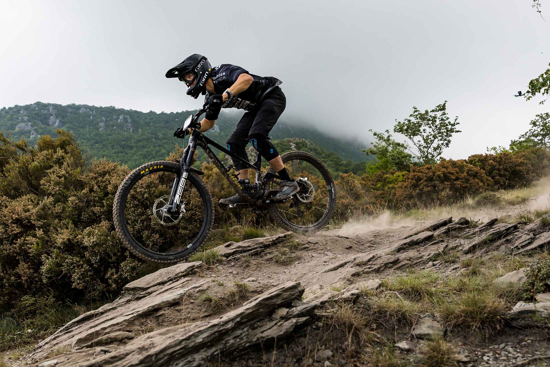 Verner scorching down a trail