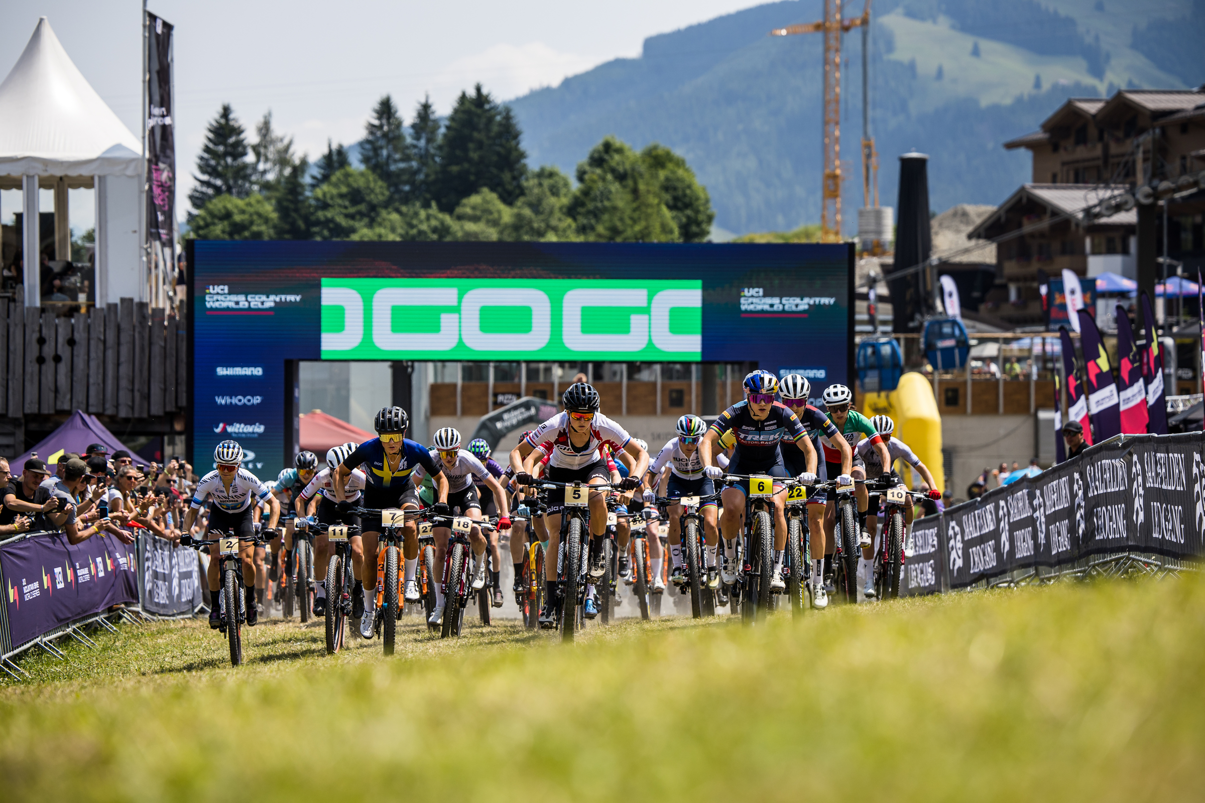 Start of the XC race in Leogang
