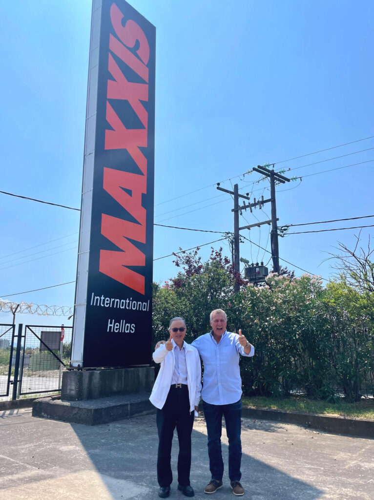 Maxxis Chairman Wally Chen with Maxxis International - Hellas' George Papadiamantis