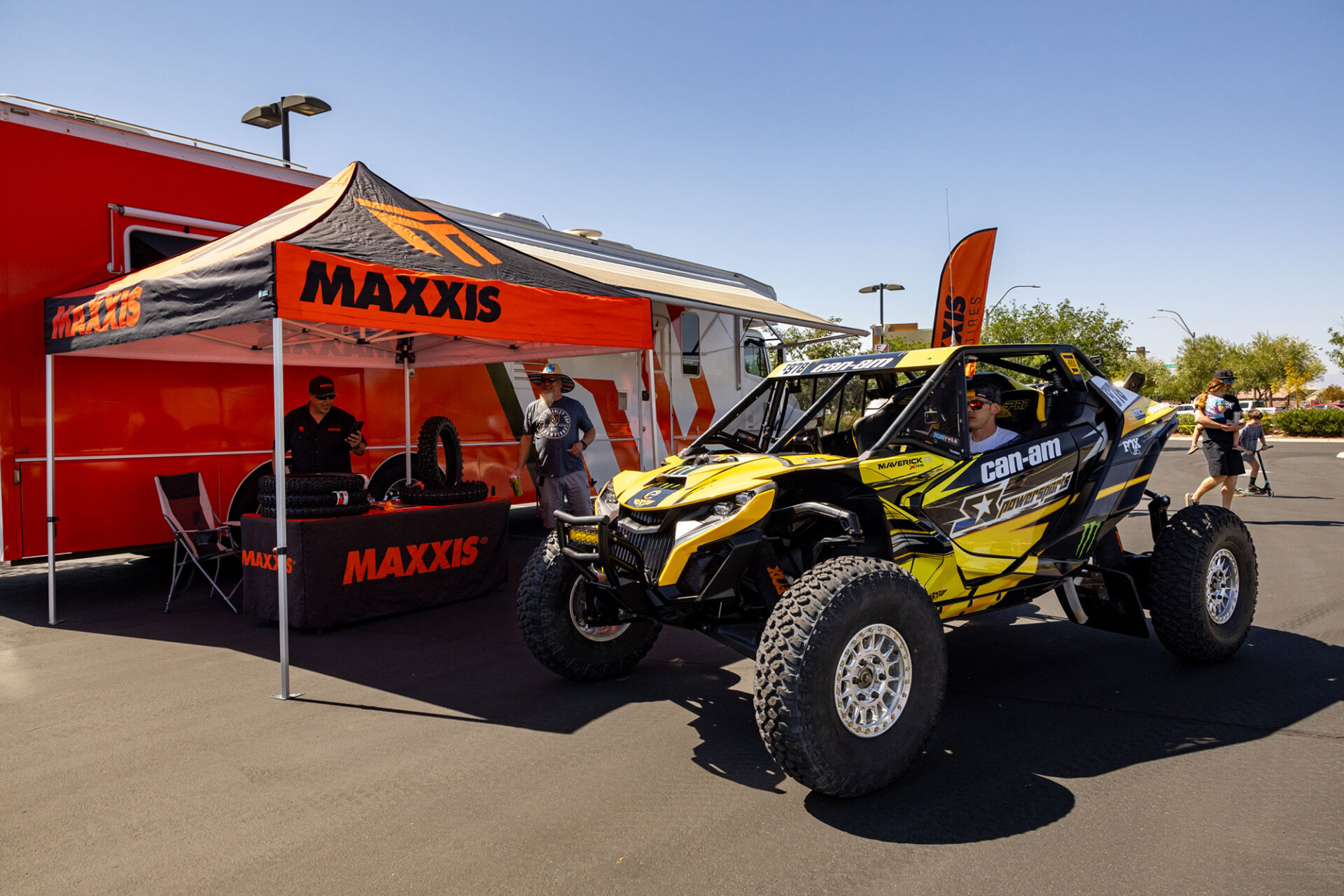 Dustin “Battle Axe” Jones CAN-AM UTV vehicle outfitted with Maxxis RAZR XT tires