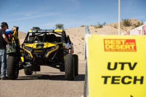 CAN-AM UTV vehicle outfitted with Maxxis RAZR XT tires