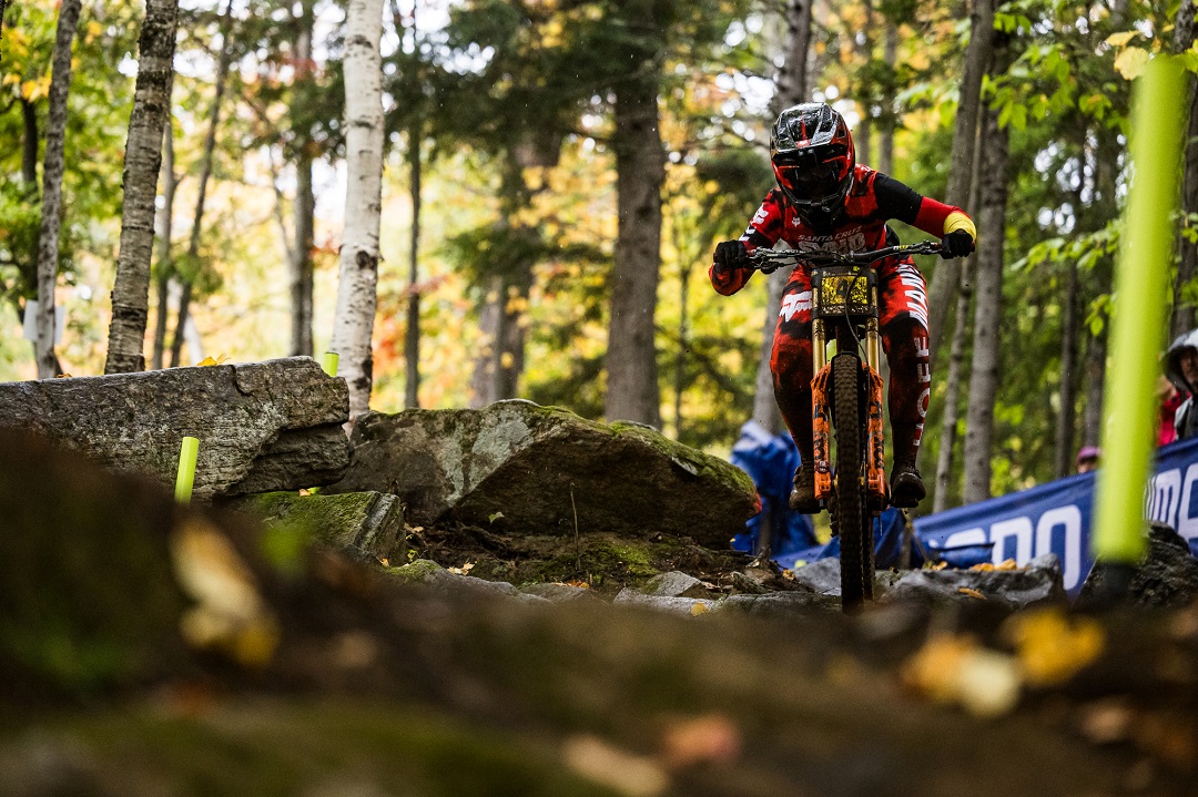 Nina sending it down the MSA rock garden