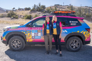 Nicole Rotondo and Serena Halterman of Honda Performance Development (HPD) (Team #212) with their Honda Passport Trail Sport outfitted with Maxxis all-terrain RAZR AT tires.