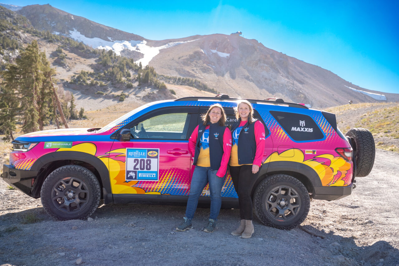 Elizabeth Long and Hillary Tate of the Honda of America Racing Team (HART) (Team 208 Honda Pilot Trail Sport outfitted with Maxxis all-terrain RAZR AT tires