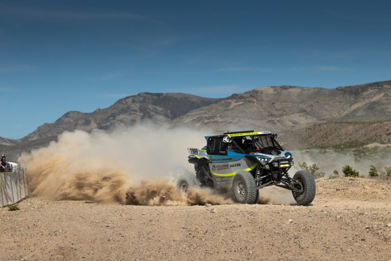 SxS racing through the desert.