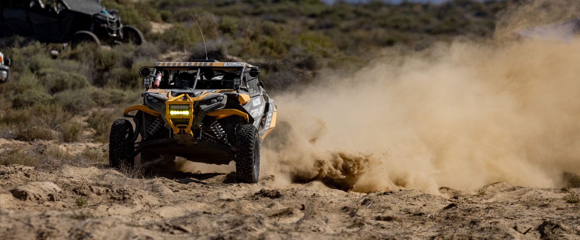 SxS racing through the desert.