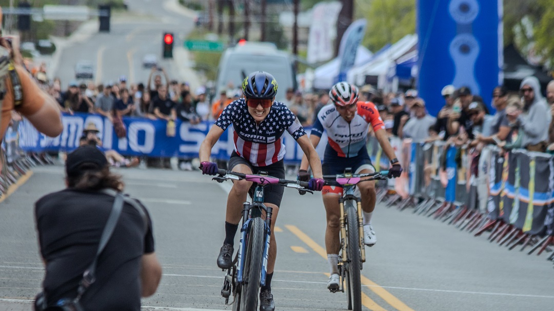 Alexis winning the Whiskey 50