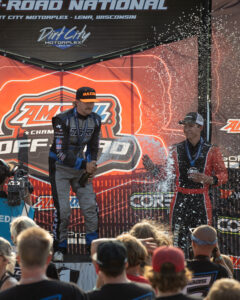 Maxxis Athlete Celebrating on podium