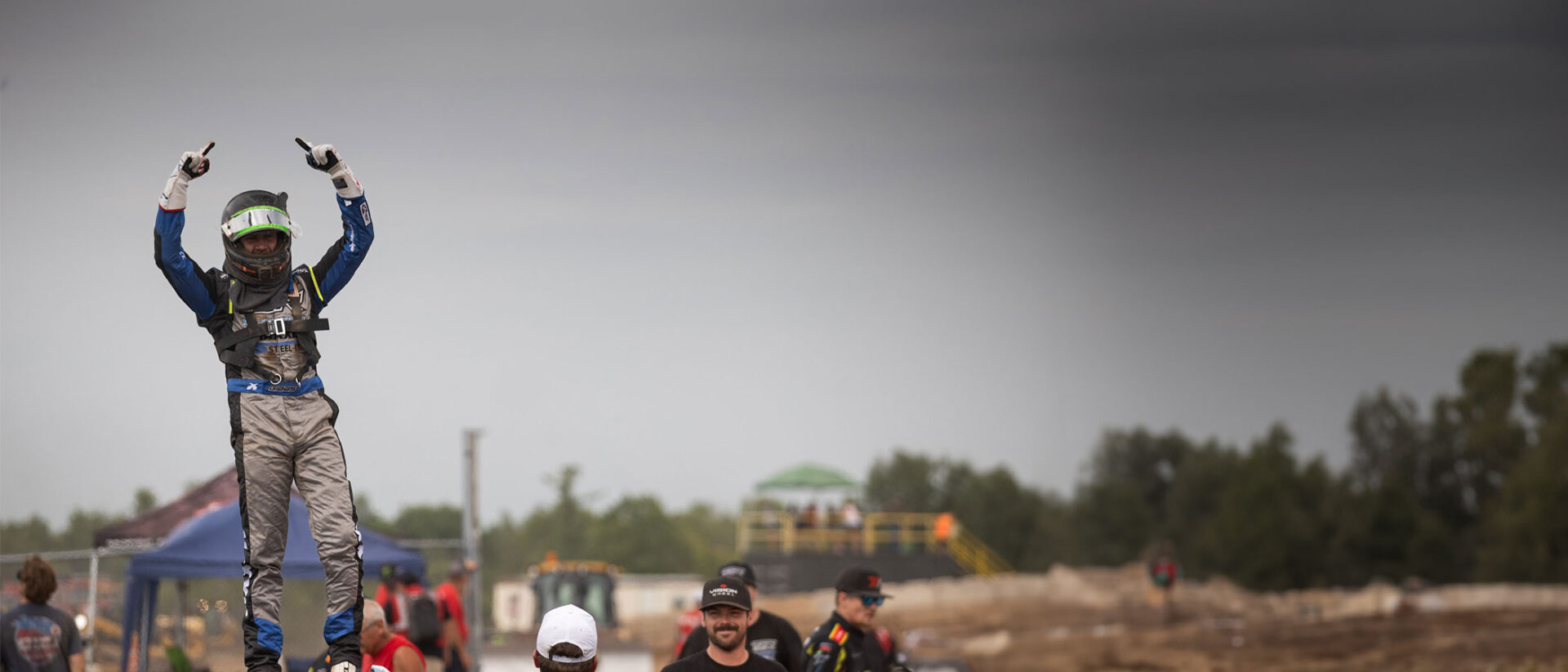 Maxxis Athlete celebrating after a race