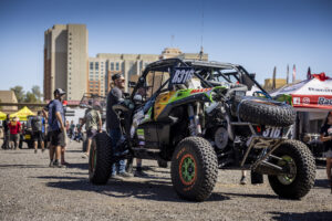 Maxxis sponsored UTV during tech.