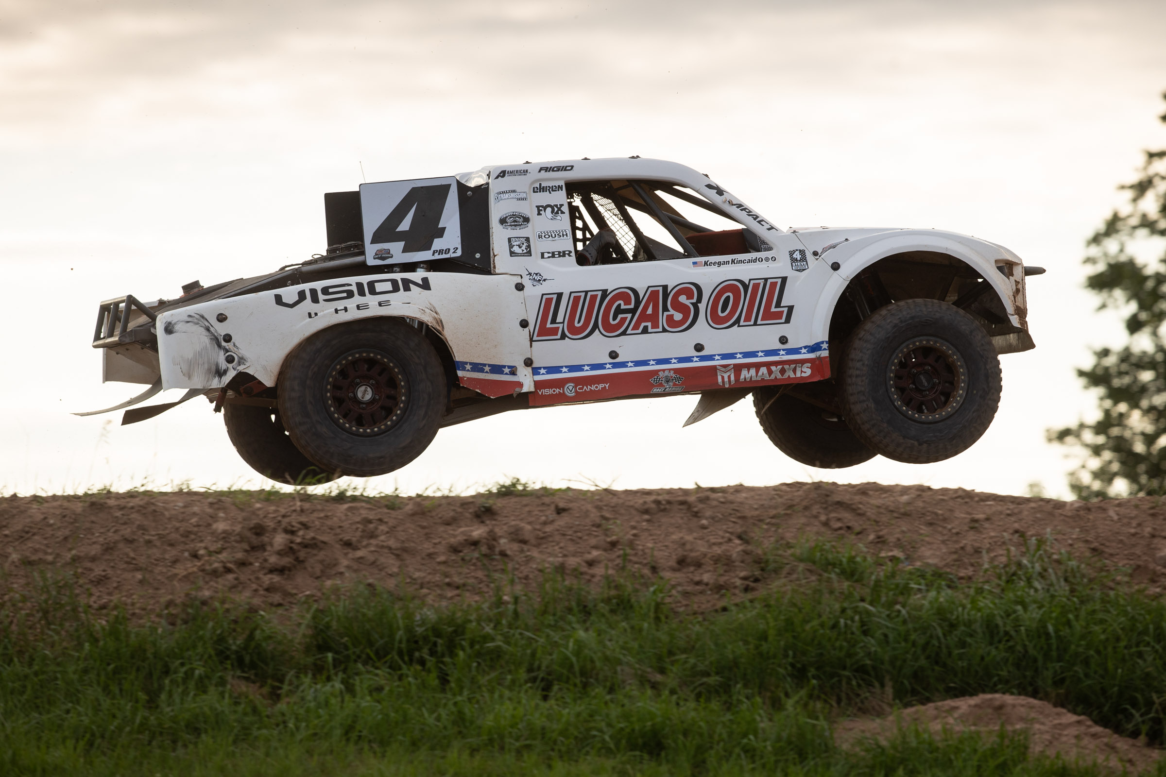 Pro 2 Race truck getting some air.