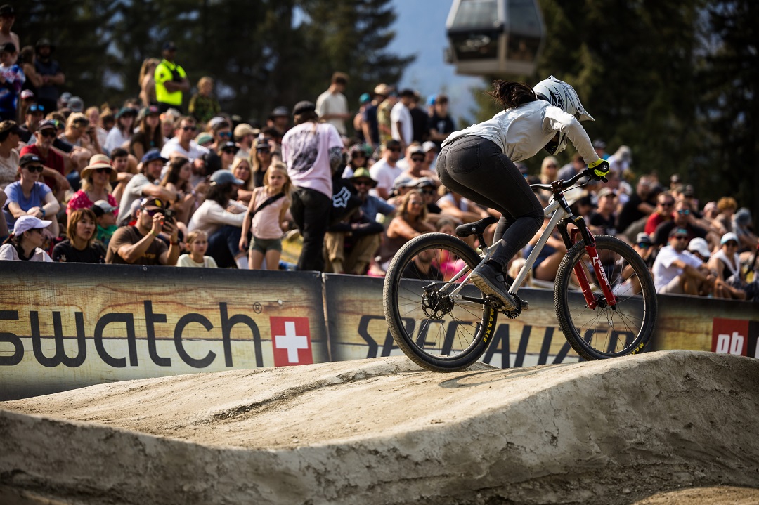 Hines on the pump track
