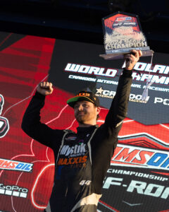 Maxxis athlete after a win