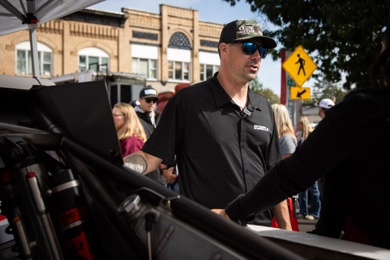 Maxxis athlete at the parade