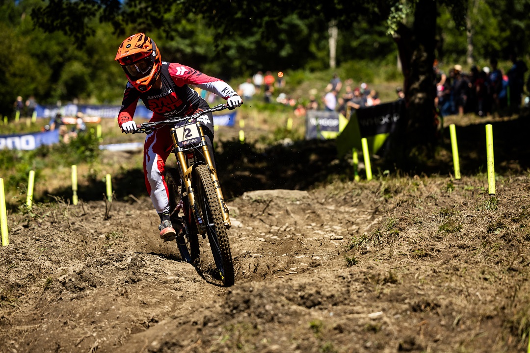 Nina barreling down the track
