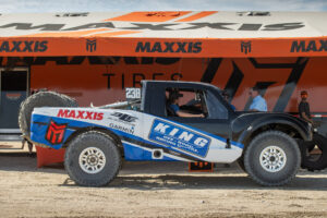 Maxxis sponsored truck outside maxxis rig