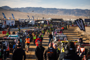 4400 Class staging on the start straight of Ultra 4 King of the Hammers.