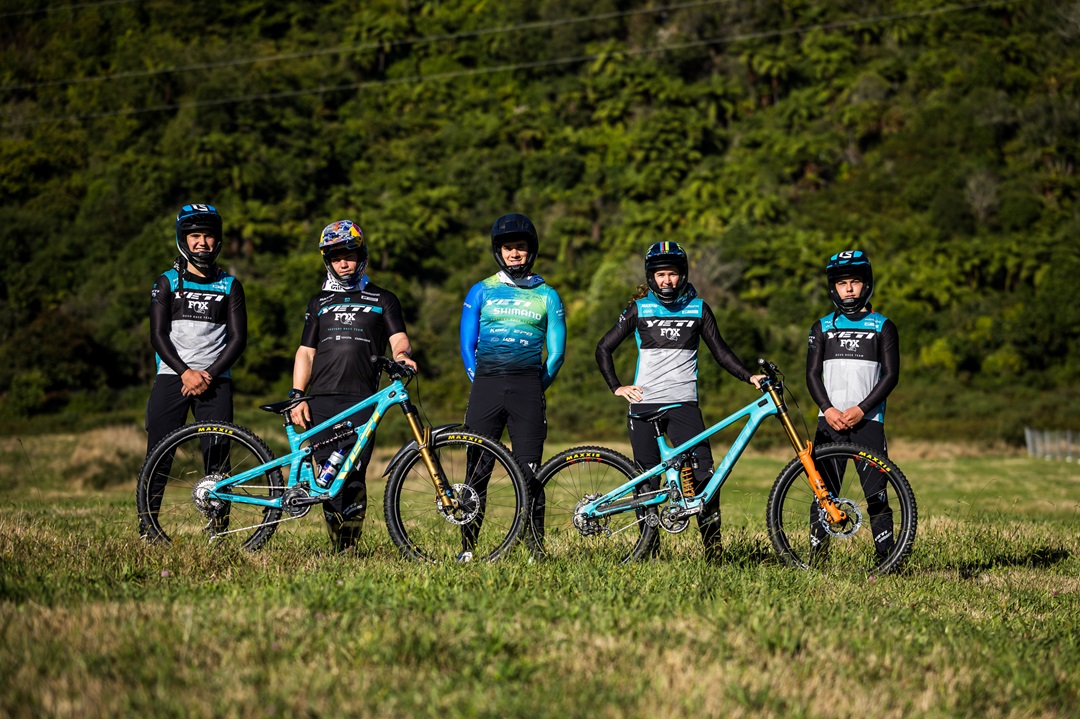 Yeti team posing together