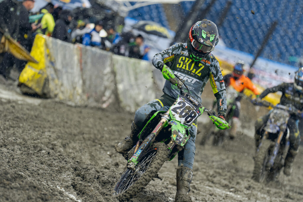 Logan Leitzel Makes Top 10 at AMA Supercross Championship Round 12