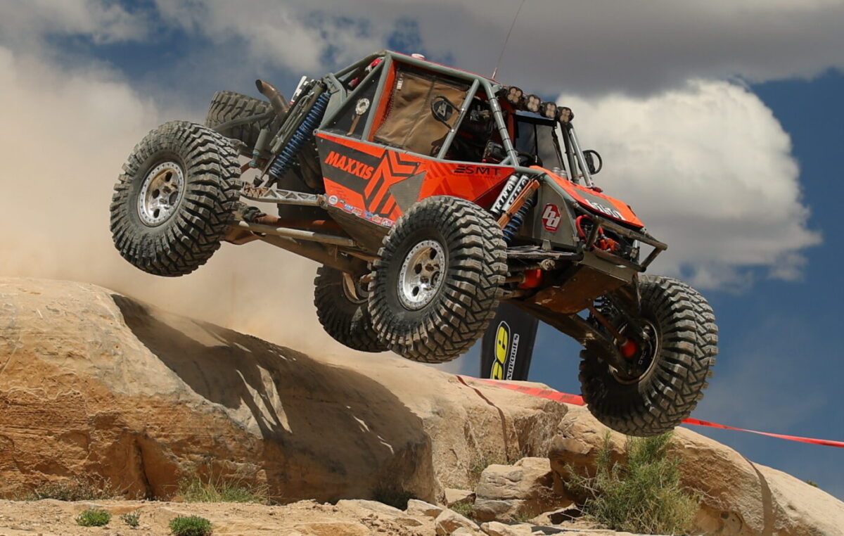 Brendon Thompson car in the air