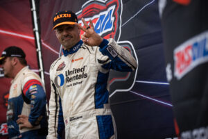 Maxxis athlete on the podium