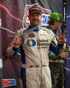 Maxxis athlete on the podium