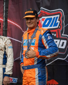 Maxxis athlete on the podium