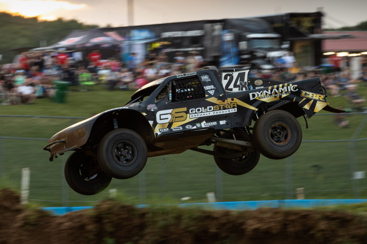 Maxxis athlete on the course in the air
