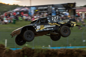 Maxxis athlete on the course in the air