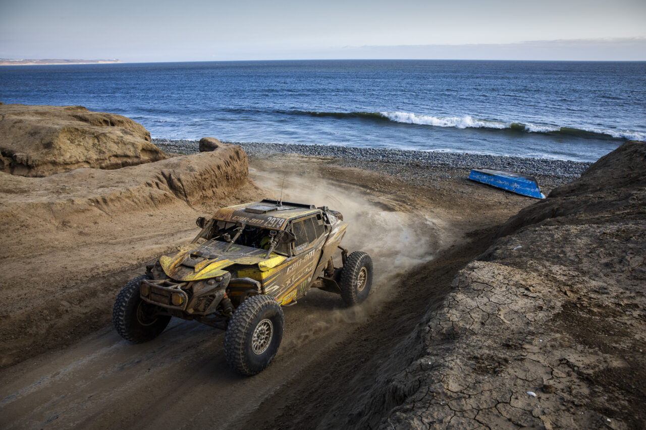 SXS in front of the water