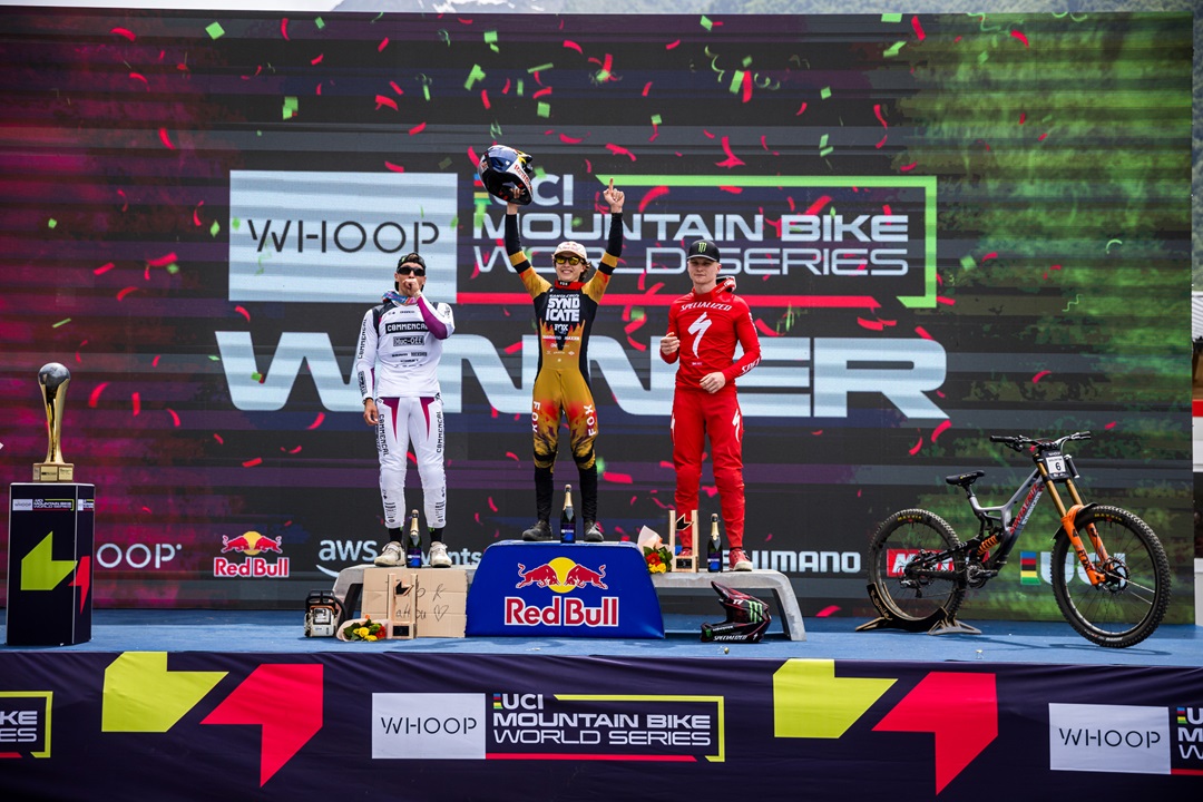 Men's dh podium