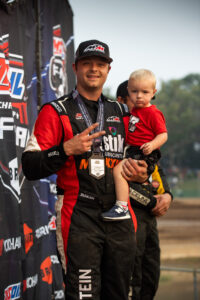 Jimmy Henderson on the podium
