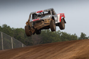 maxxis athlete's car in the air