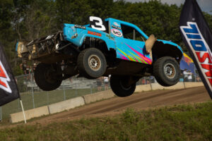 maxxis athlete's car in the air