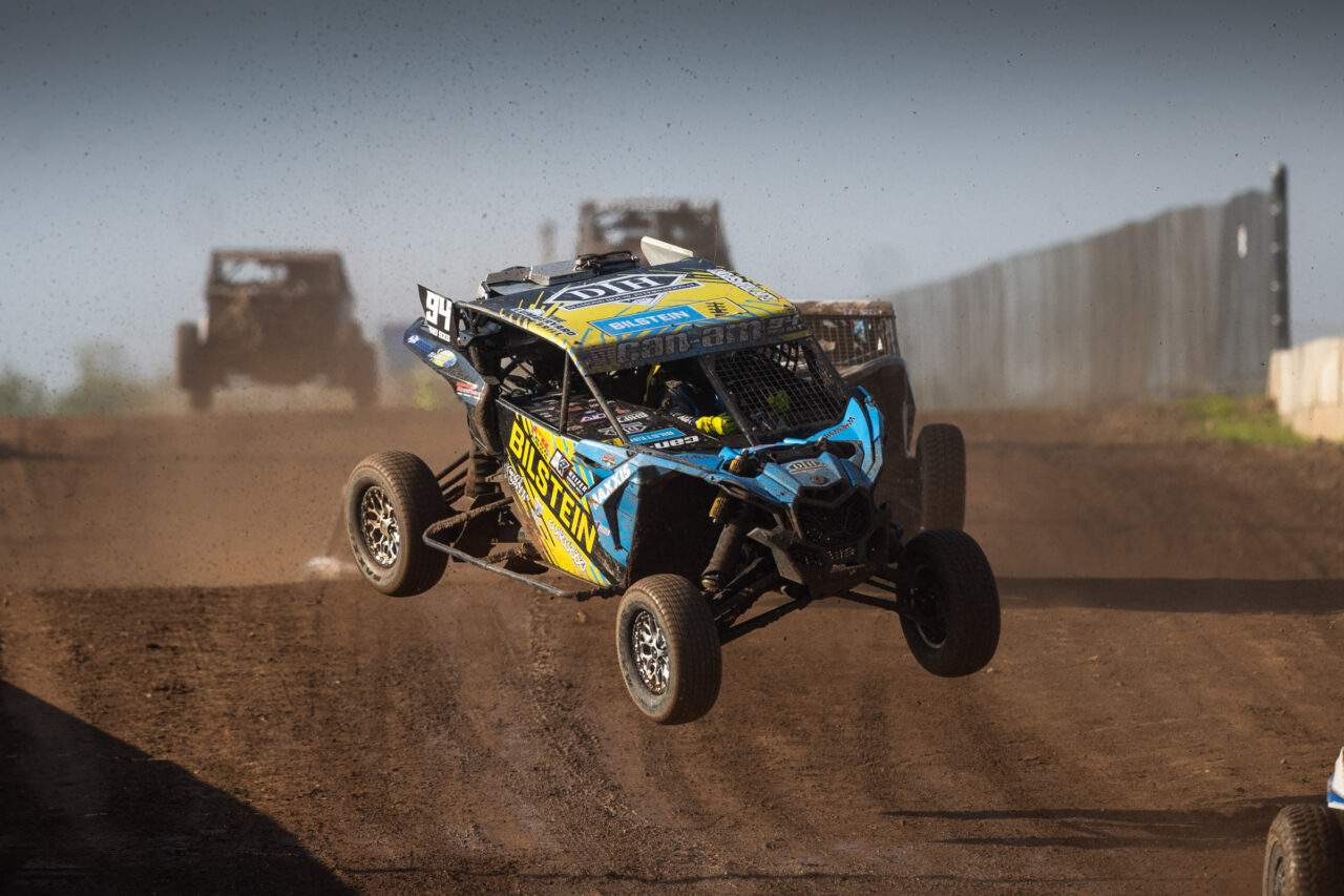 Maxxis athlete getting some air time on the track