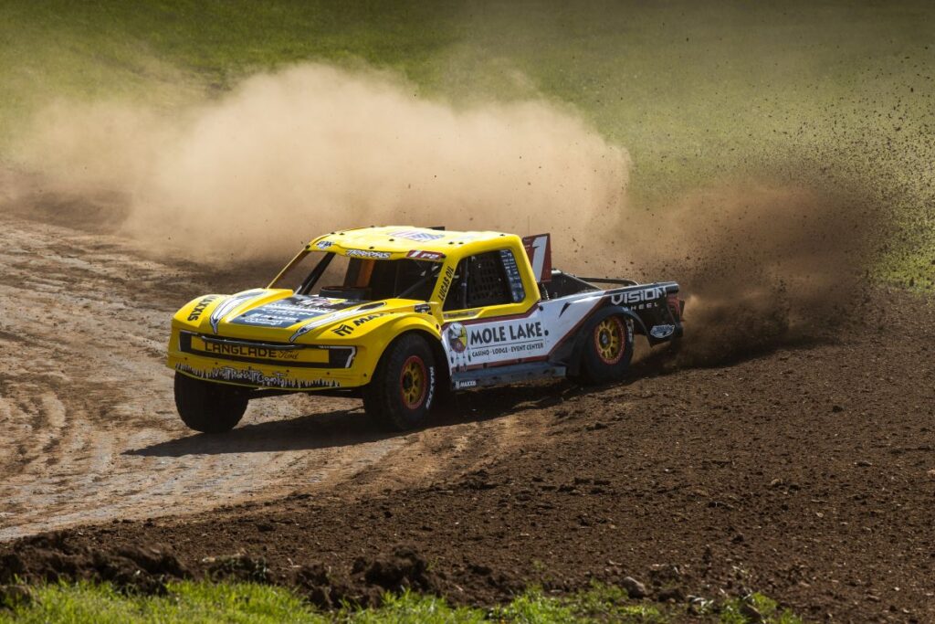 Maxxis Athlete Keegan Kincaid sliding through a turn