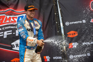 Maxxis athlete Jeb Bootle on the podium
