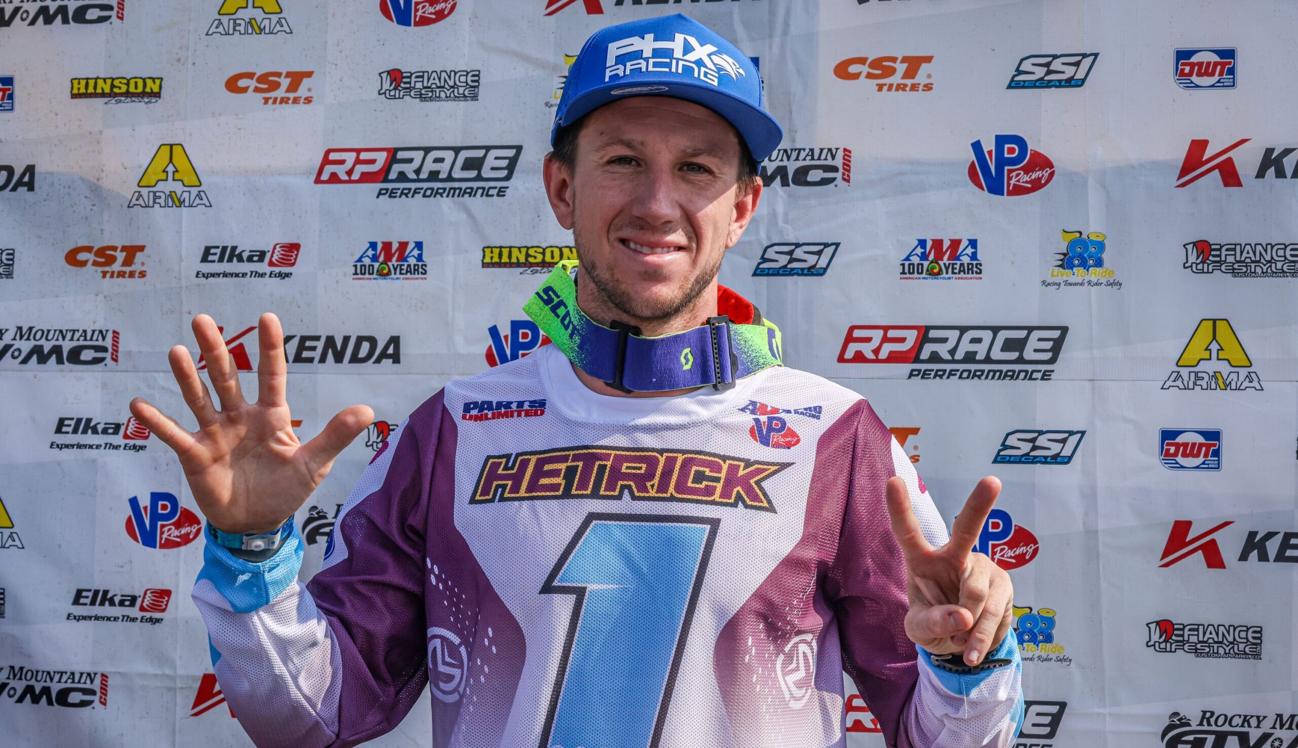 Joel Hetrick celebrates seventh ATV MX National Championship