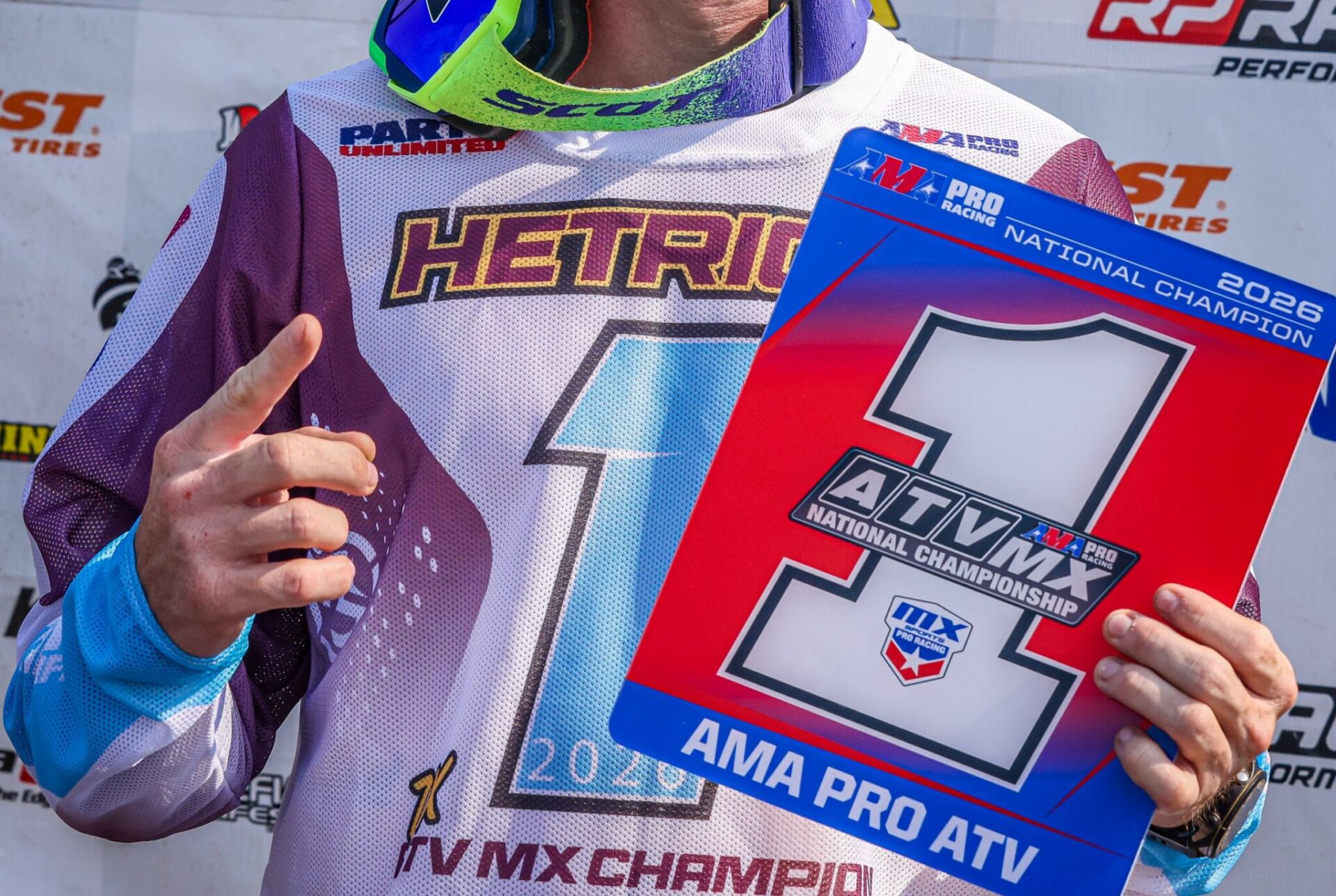 Joel Hetrick celebrates seventh ATV MX National Championship