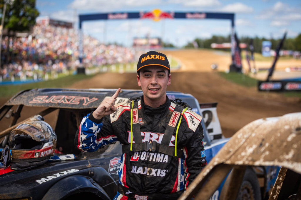 Maxxis athlete after a win