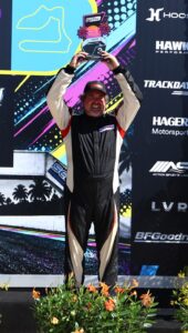 Scott McKay on the podium
