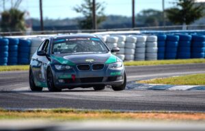 Car alone on track