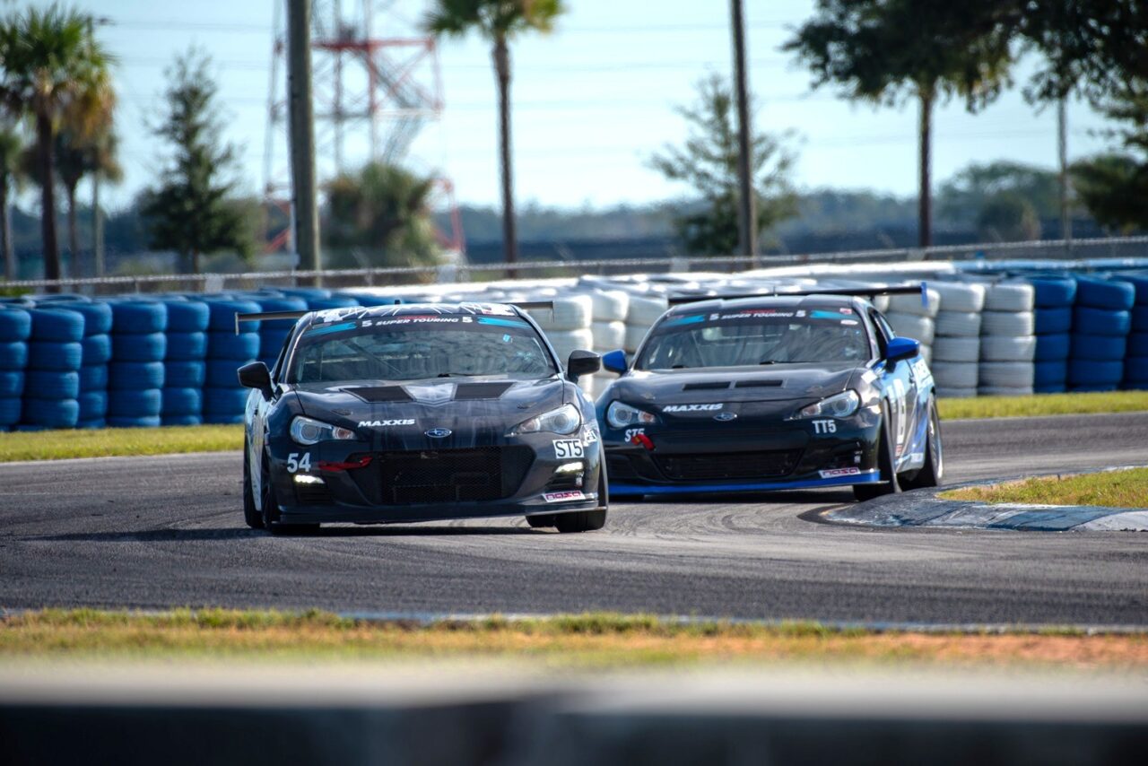 Cars on track